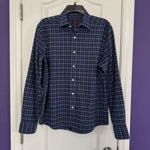 UNTUCKit Melville Plaid Flannel Long Sleeve Button Up Shirt Men's Size Small